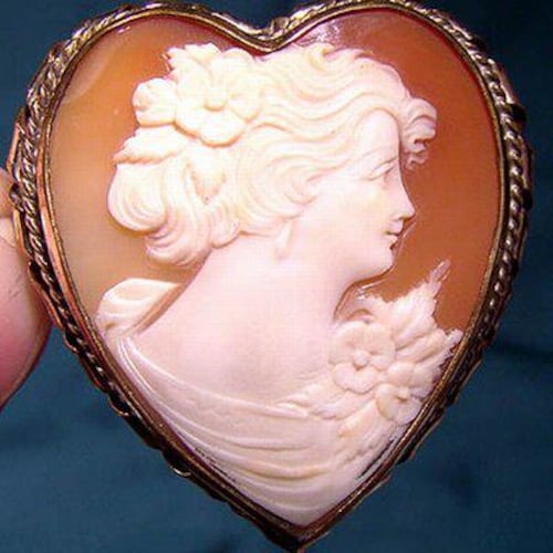 Broche Barrette Ancienne En Or Rose 8 Carats Sertie De Grenat - Fin 19e Siècle, Vintage