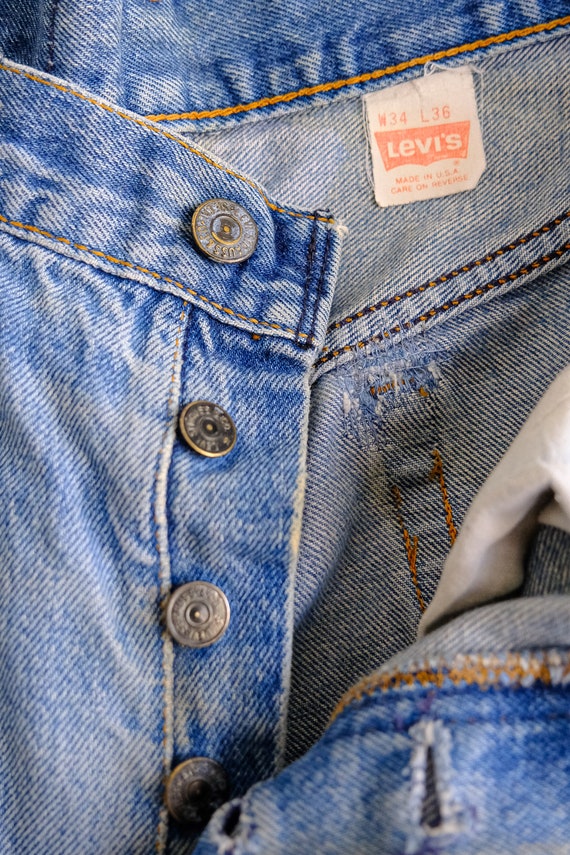 80s levi's 501 jeans 30 X 30 - image 2