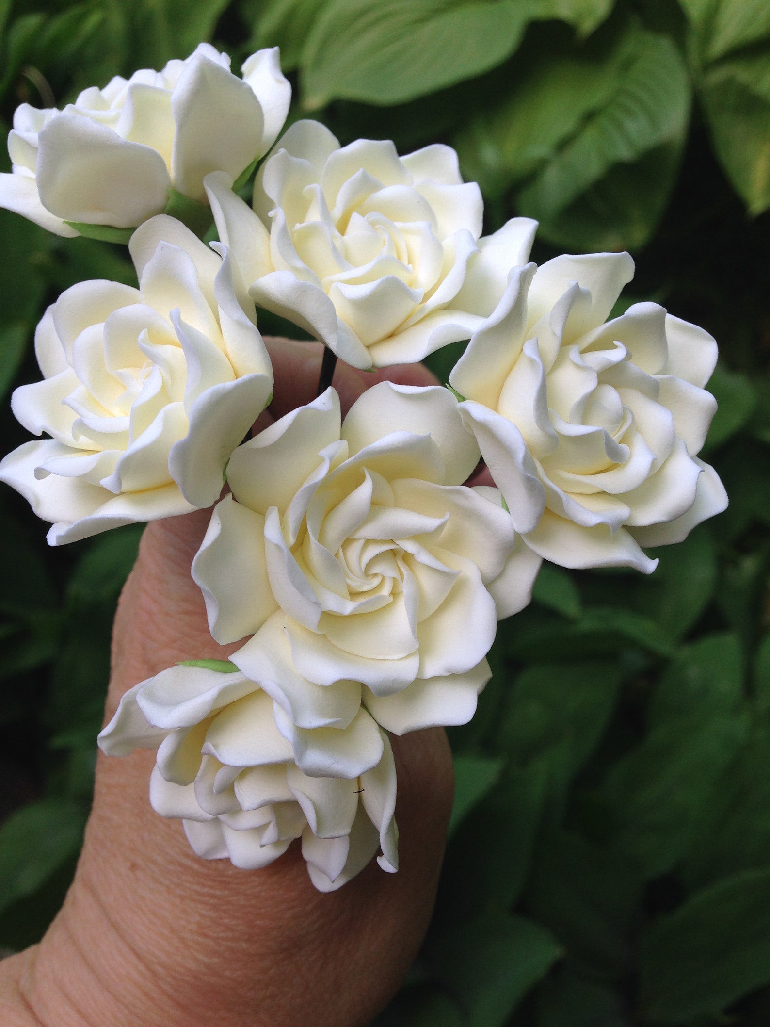 Gardenia flower pin. White light ivory or ivory color Etsy