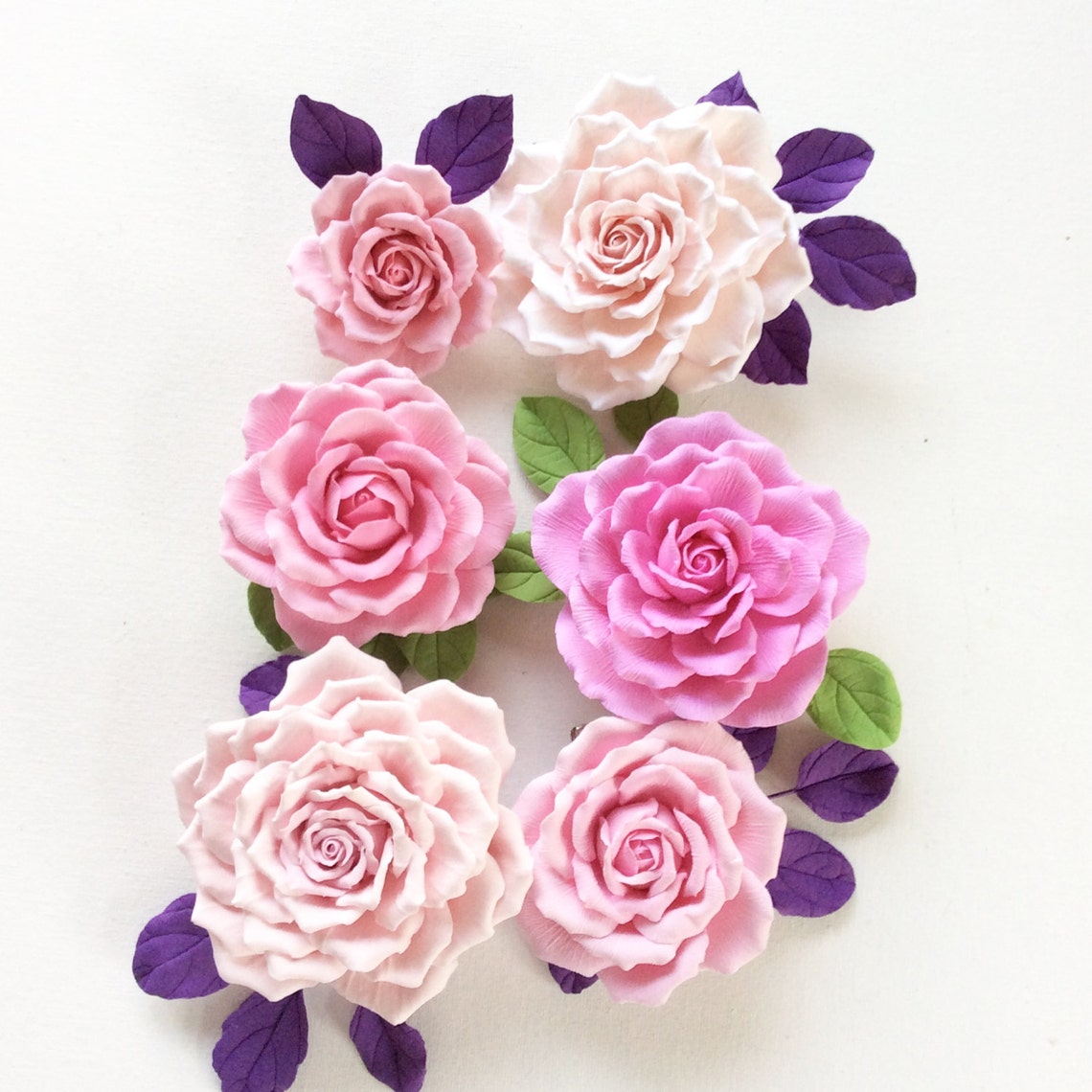 Pink Rose. Brooch. Polymer Clay Flower. Etsy