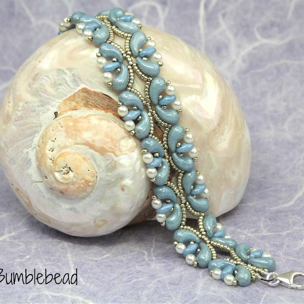 Paloma's Path Bracelet Tutorial - A Beadweaving Pattern - Zoliduos Optional