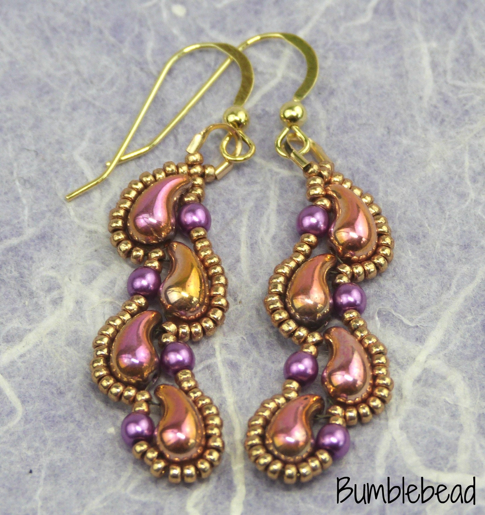 Zoliduo Dew Drop Earring Tutorial - A Beadweaving Pattern