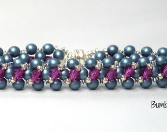 Tennis Bracelet: A Seed Beadweaving Tutorial Pattern