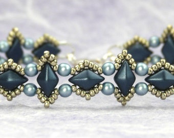 Aztec Diamond Bracelet and Earring Tutorial