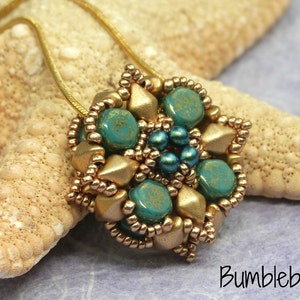 Tile Pendant Tutorial - A Beadweaving Pattern
