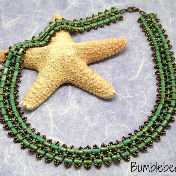 Inca Trail Necklace, Bracelet & Earring Tutorial - A Beadweaving Pattern