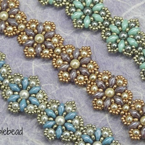 Paris Daisy Bracelet Tutorial - A Beadweaving Pattern
