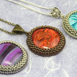 Capture A Cabochon - A Bead Embroidery & Beadweaving Tutorial - Pattern