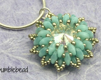 Crown Flower Pendant - A Beadweaving Tutorial