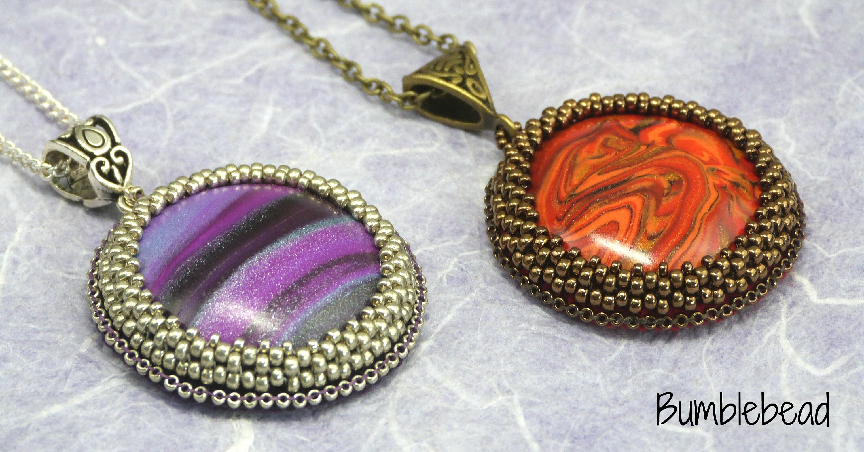 Capture A Cabochon A Bead Embroidery & Beadweaving Tutorial Etsy