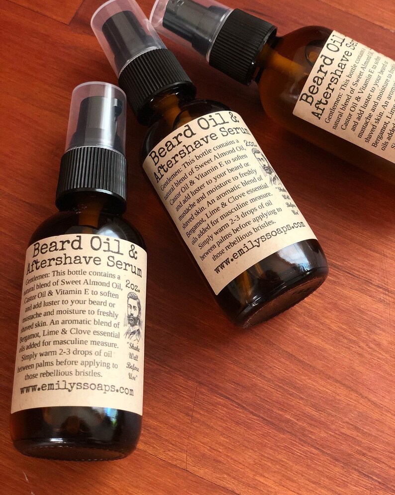 Beard Oil & Aftershave Serum 2oz. Etsy