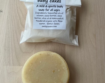 BabyCakes Rosewater & Oat Soap, 3.5oz