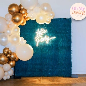 Handmade Micro Ostrich Feather Backdrop: Elegant Wedding & Event Decor, Fringe Backdrop, Streamer Decor, Party Decor