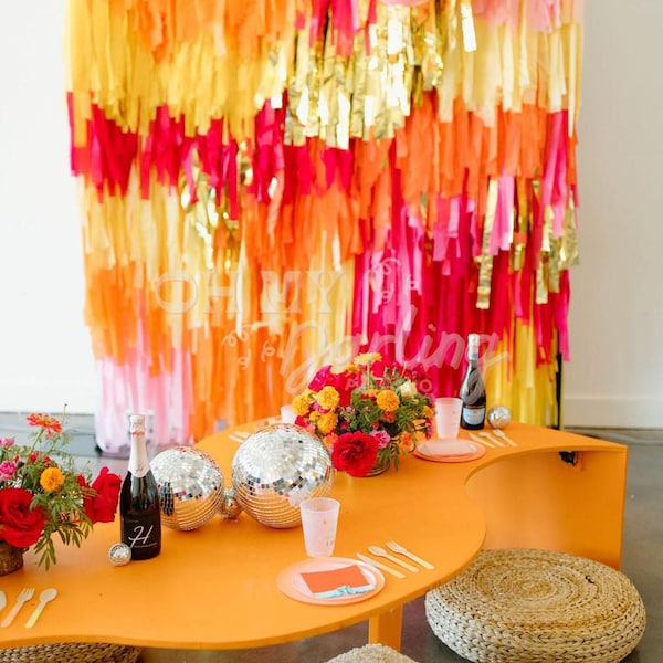 Pink and Yellow Party Decorations - Etsy