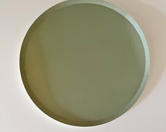 Classic Green Plate | green paper plates | dinosaur party plates | Green Jungle Paper Plates | Party Decorations