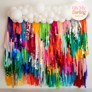 Rainbow Brand Activations for Event Decor, Marketing Campaigns & Customizable Event Backdrops for Celebrations, Streamer Wall , Party Decor