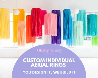 Custom Fringe Ceiling Ring: Party & Event Decor, Fringe Garland, Party Decor