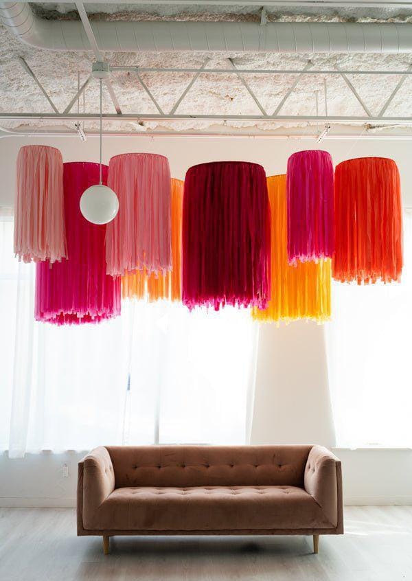 Ring Fringe, Ceiling Install Fringes, Fringes, Wedding Decorations,  Aerial Decorations, Party Backdrops, Birthday Party, Streamers, Rainbow