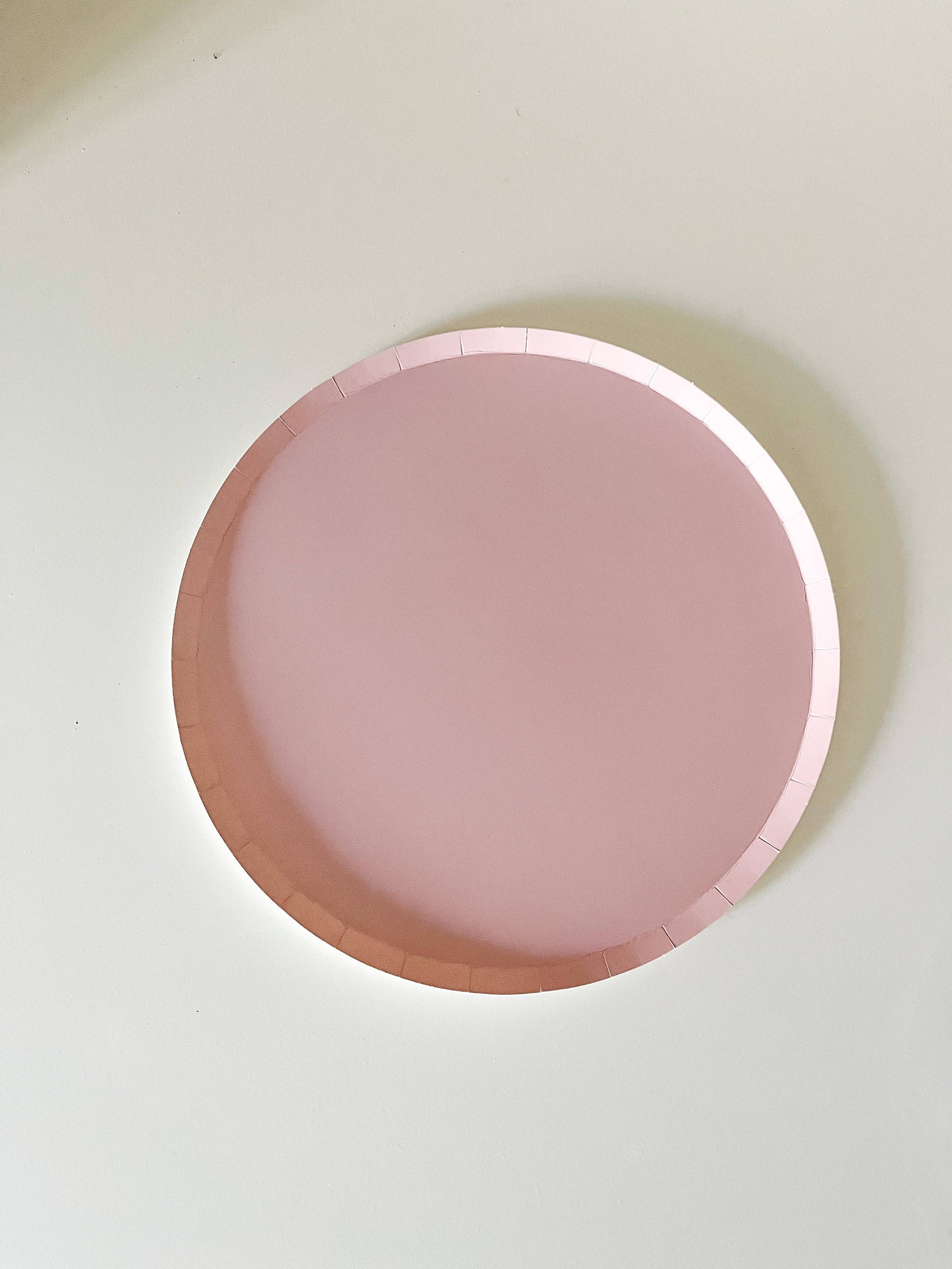 Classic Pink Plates Pink Party Plates Princess Party Decor Pink Tablescape Pink Party Placesetting