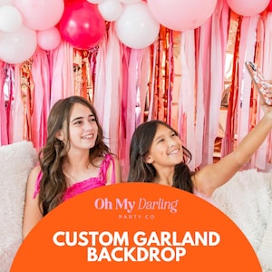 Custom Fringe Garland Backdrop: Colorful Party Photo Booth Decor