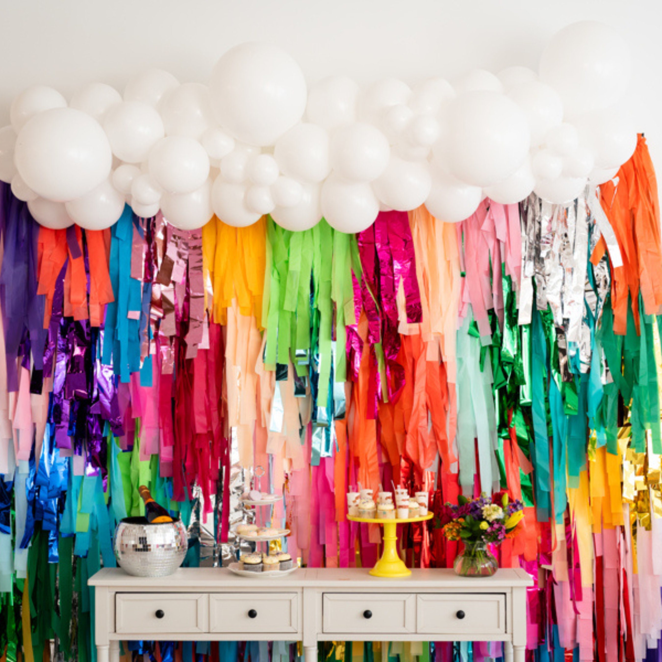 Streamer Backdrop, Fringe Backdrop, Rainbow Party Decorations, Rainbow  Backdrop, Rainbow Birthday, Party Animal, Photo Booth, Dessert Table -   Sweden