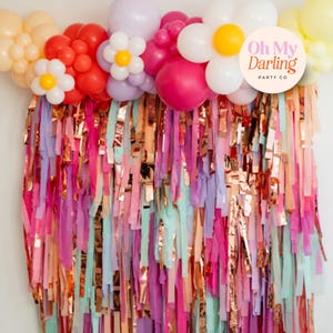 Five is a Vibe Fringe Backdrop, Groovy 5th Birthday Party Decorations, Hippie Retro Disco Daisy Groovy Birthday, Floral Birthday Decor, Pink