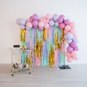 Two Sweet Backdrop and Balloons, Ice Cream Birthday Party, Donut Birthday, Girls Birthday Backdrop, Second Birthday Party, Two Sweet Decor