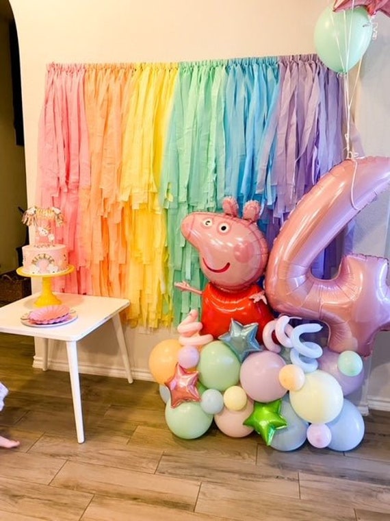 Pretty Pastel Rainbow Backdrop – Oh My Darling Party Co