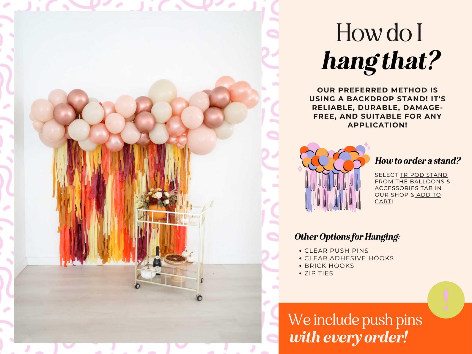 Autumn Leaves Fringe Backdrop: Fall Party Streamer Wall, Fringe ...
