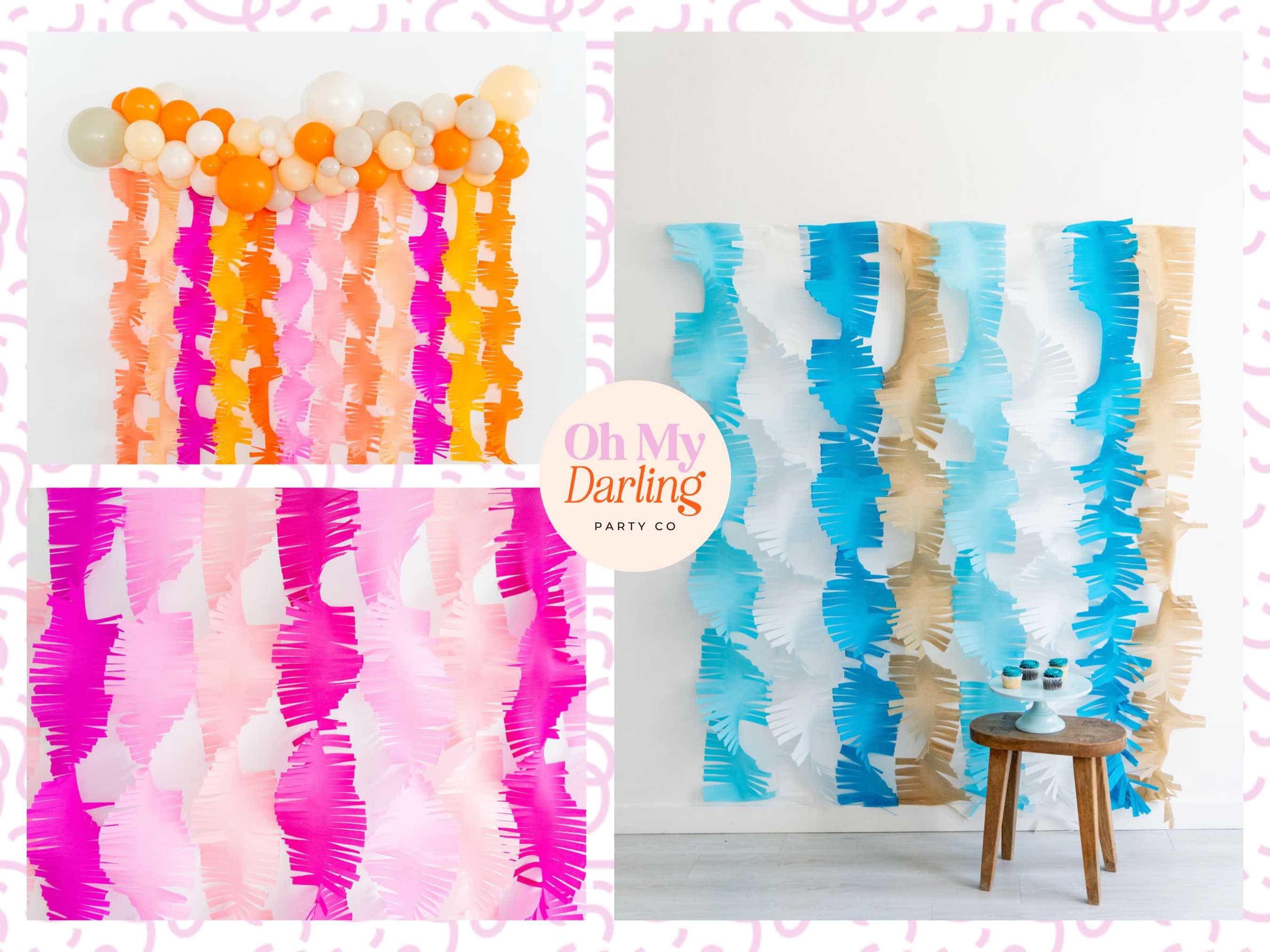 Streamer Fringe Backdrop