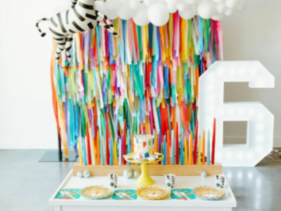 Boho Rainbow Birthday, Rainbow Party Decorations, Happy Birthday Confe