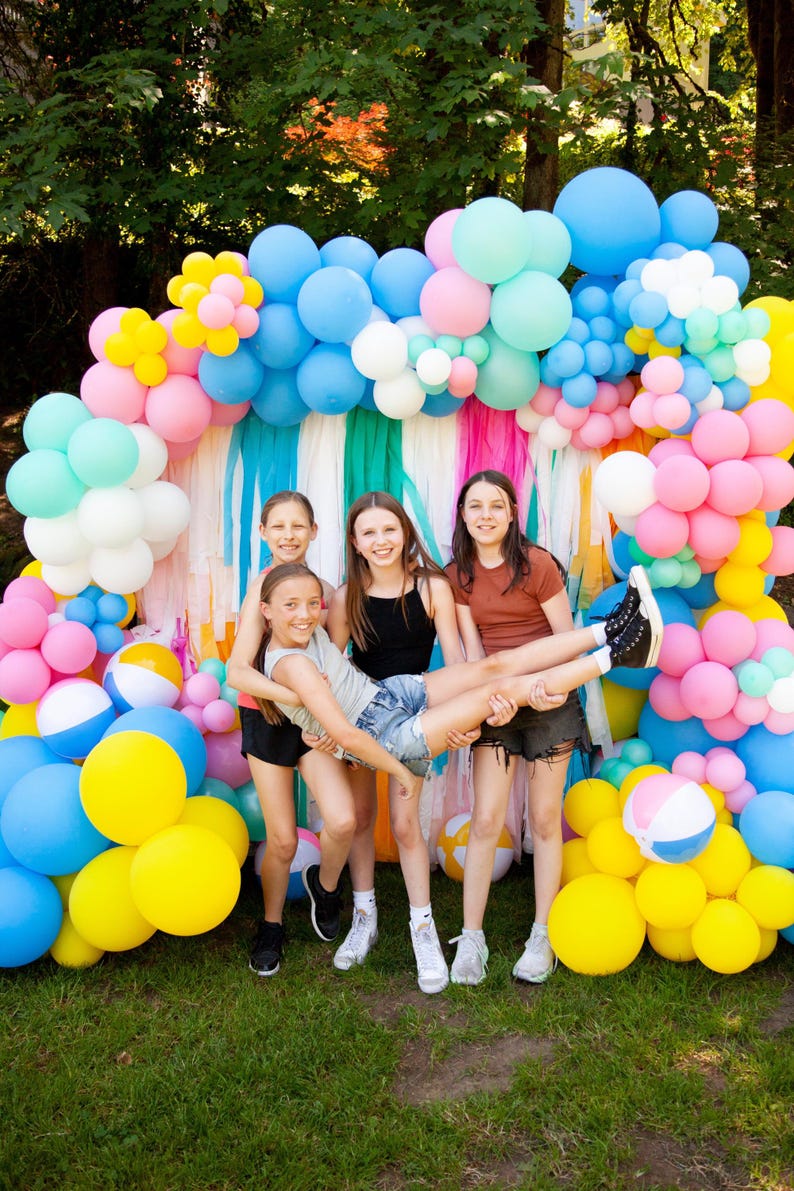 Beach Ball Vibes Backdrop ETSY 2