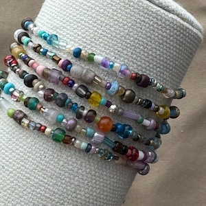 Stackable Habit Tracking Bracelets | Reminder Bracelet | Wrist Reminders | Task Bracelet | Habit Bracelet | ADHD | Water Tracker Beads image 1