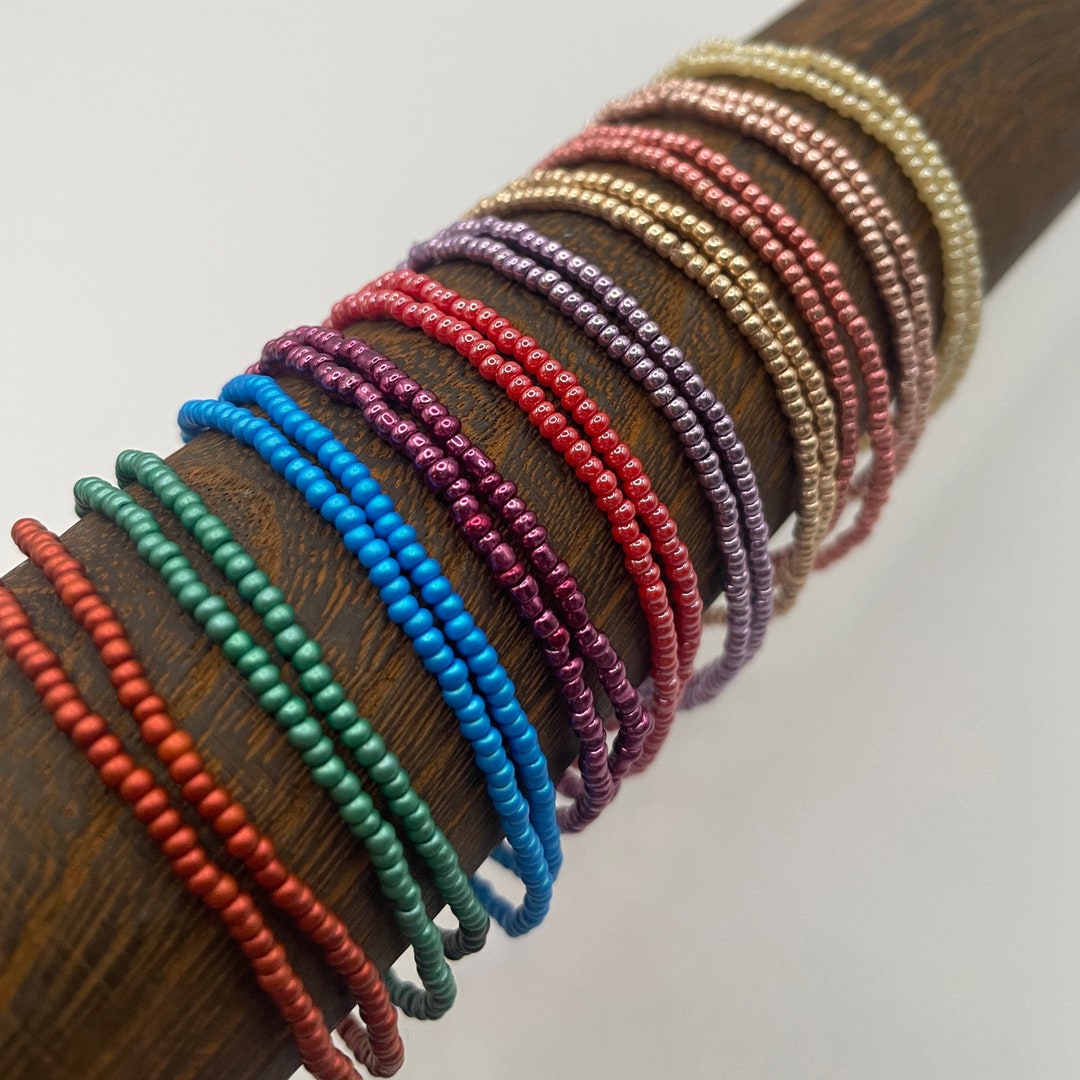 Beaded Bracelets Stackable Bracelets Habit Tracking Bracelets Bullet