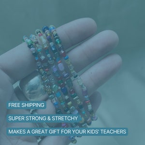 Stackable Habit Tracking Bracelets | Reminder Bracelet | Wrist Reminders | Task Bracelet | Habit Bracelet | ADHD | Water Tracker Beads image 9