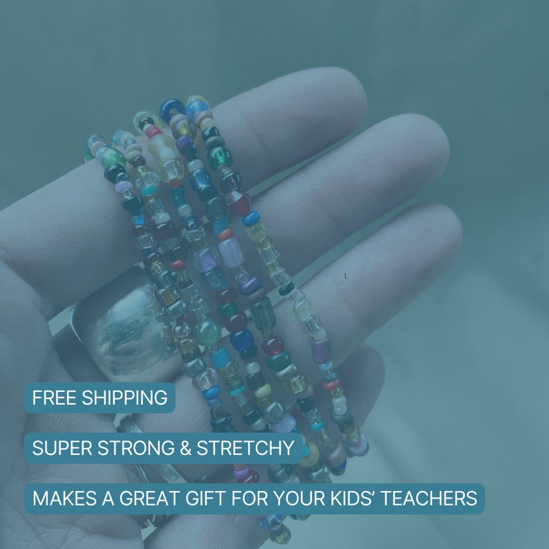 Stackable Habit Tracking Bracelets | Reminder Bracelet | Wrist Reminders | Task Bracelet | Habit Bracelet | ADHD | Water Tracker Beads image 9