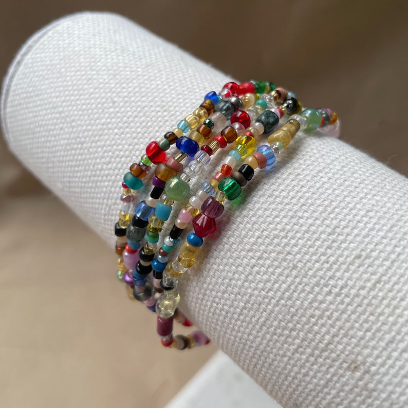 Stackable Habit Tracking Bracelets | Reminder Bracelet | Wrist Reminders | Task Bracelet | Habit Bracelet | ADHD | Water Tracker Beads image 3