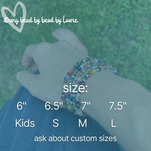 Stackable Habit Tracking Bracelets | Reminder Bracelet | Wrist Reminders | Task Bracelet | Habit Bracelet | ADHD | Water Tracker Beads image 10