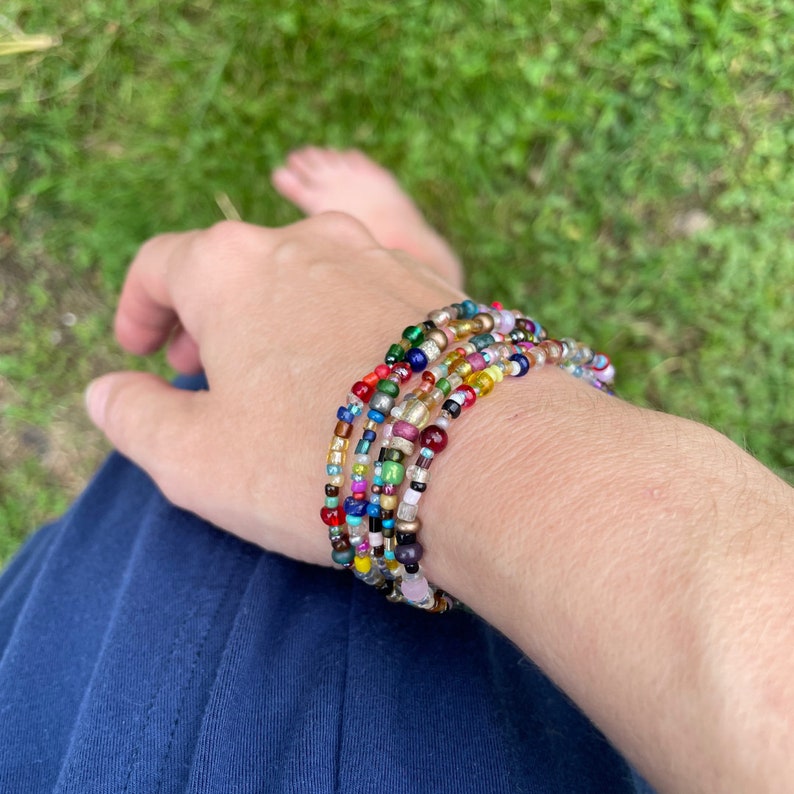 Stackable Habit Tracking Bracelets | Reminder Bracelet | Wrist Reminders | Task Bracelet | Habit Bracelet | ADHD | Water Tracker Beads image 7