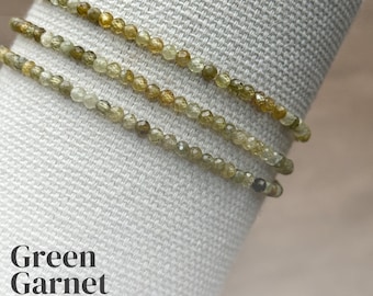 Green Garnet Gemstone Bracelet | Wrist Reminders | Green Garnet Bracelet: Infuse Your Day With The Revitalizing Energy Of Green Garnet