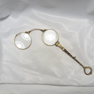 Antique Lorgnette Opera Glasses/Retractable/early 1900s