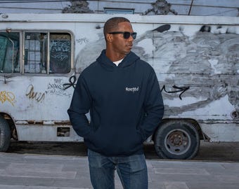 Rooted script back print Hoodie | Prayer Sweater | Comfortable