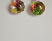 Fused Glass confetti earrings