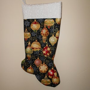 Classic Ornament Christmas stocking