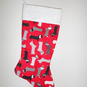 Dapper Dachshund Christmas stocking