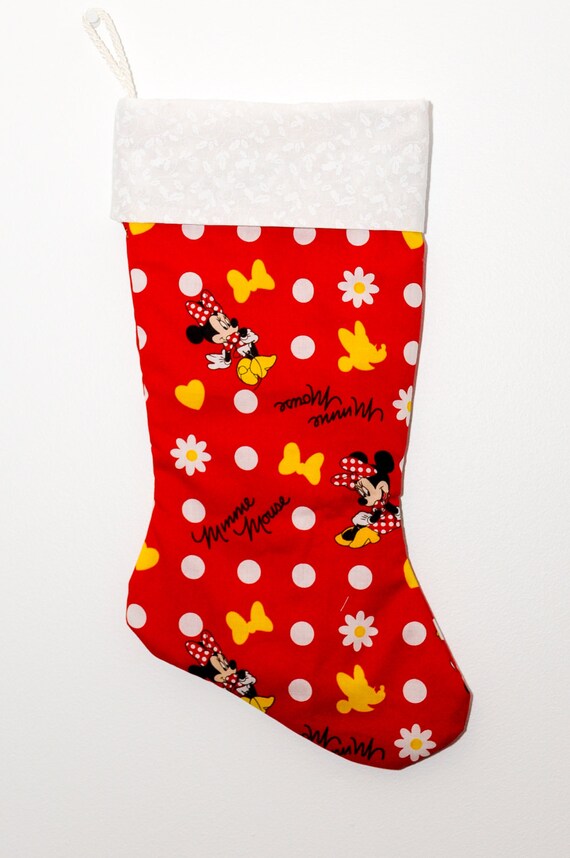 minnie mouse christmas stocking personalized