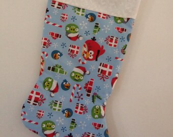 Angry Birds Red Bird 20” Plush Christmas Stocking With Plush Head