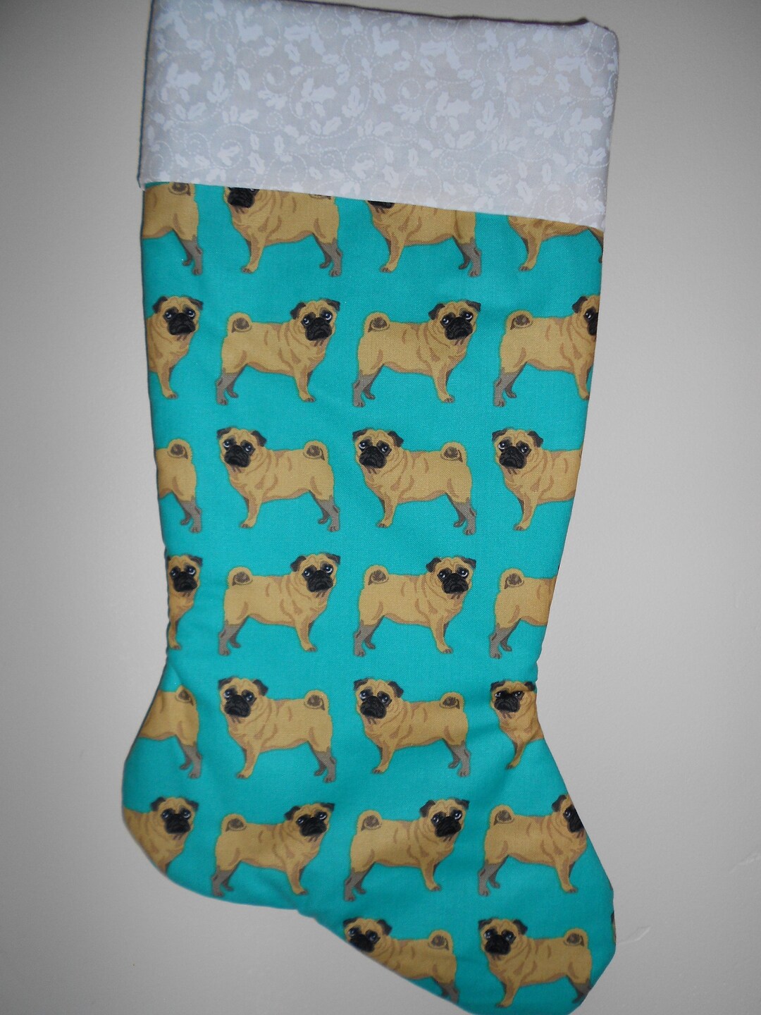 Pug Christmas Stocking Etsy
