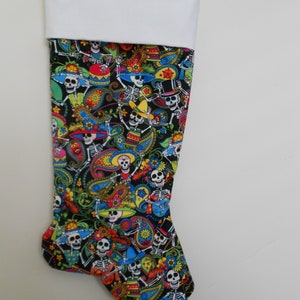 Dia de los Muertos fiesta Christmas stocking