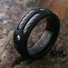 Titanium Ring Black Ring Mens Ring Wedding Ring Stainless Steel Cables & Screws Personalized Engagement Ring Mens Wedding Band Jewelry 
